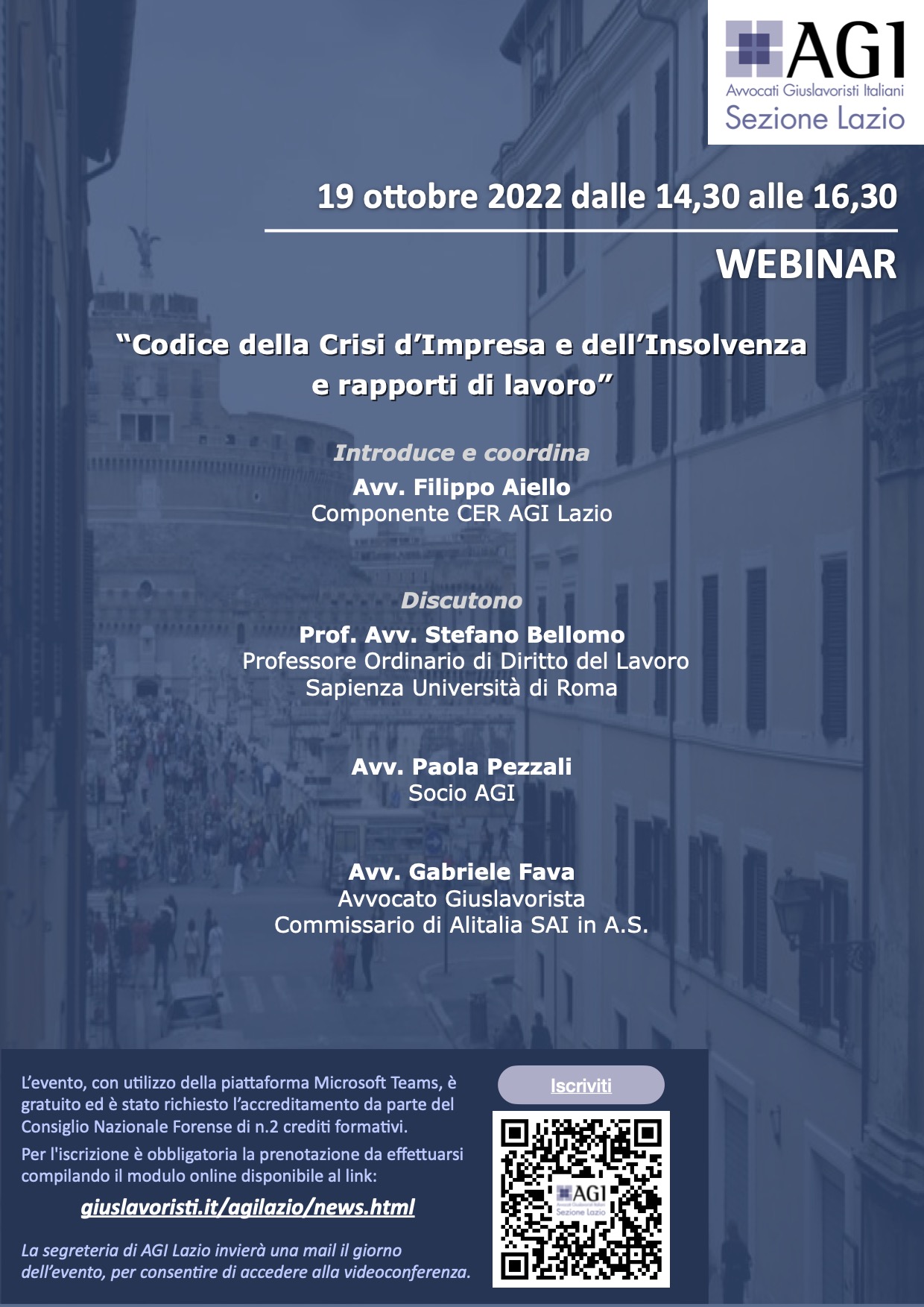 Relazione Avv. Fava nel Webinar “Codice della Crisi d’Impresa e dell’Insolvenza e rapporti di lavoro”